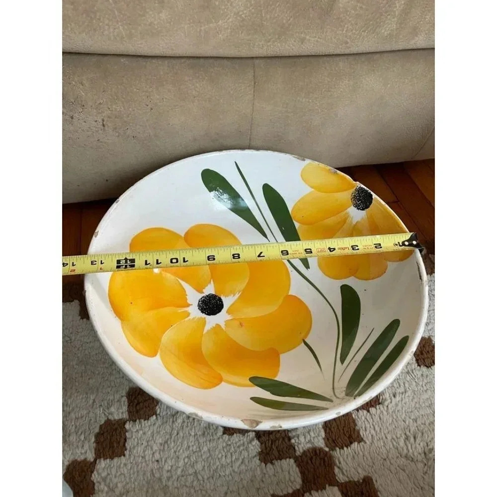 Italian Yellow Flower Bowl - Picture 5 of 10